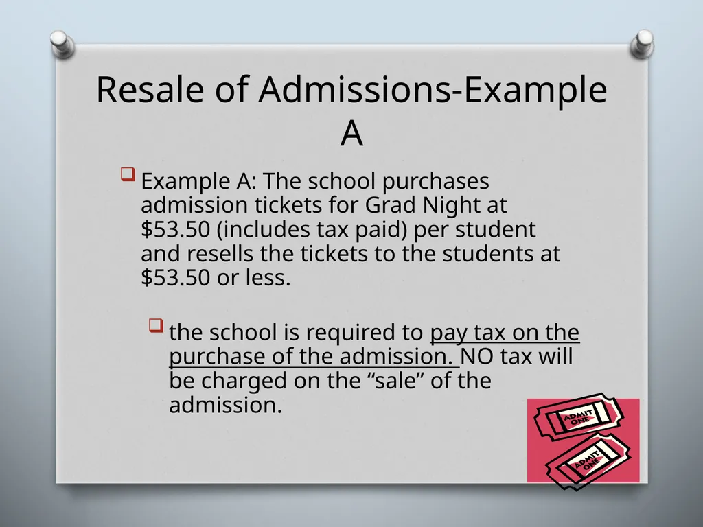 SALES TAX GUIDELINES FOR SCHOOL DISTRICTS - slide 12 of 15