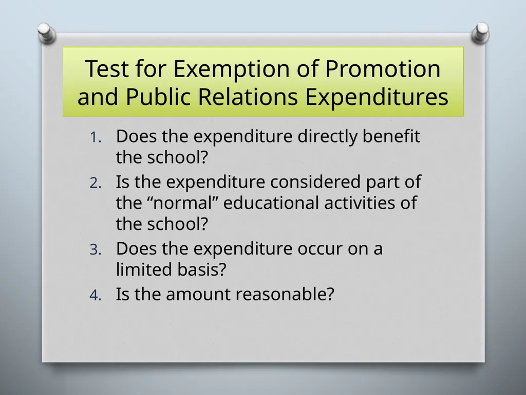 SALES TAX GUIDELINES FOR SCHOOL DISTRICTS - slide 6 of 15