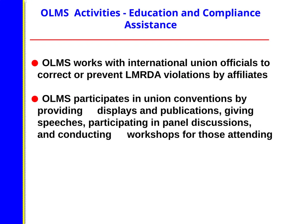 U.S. Department of Labor Office of - slide 14 of 49