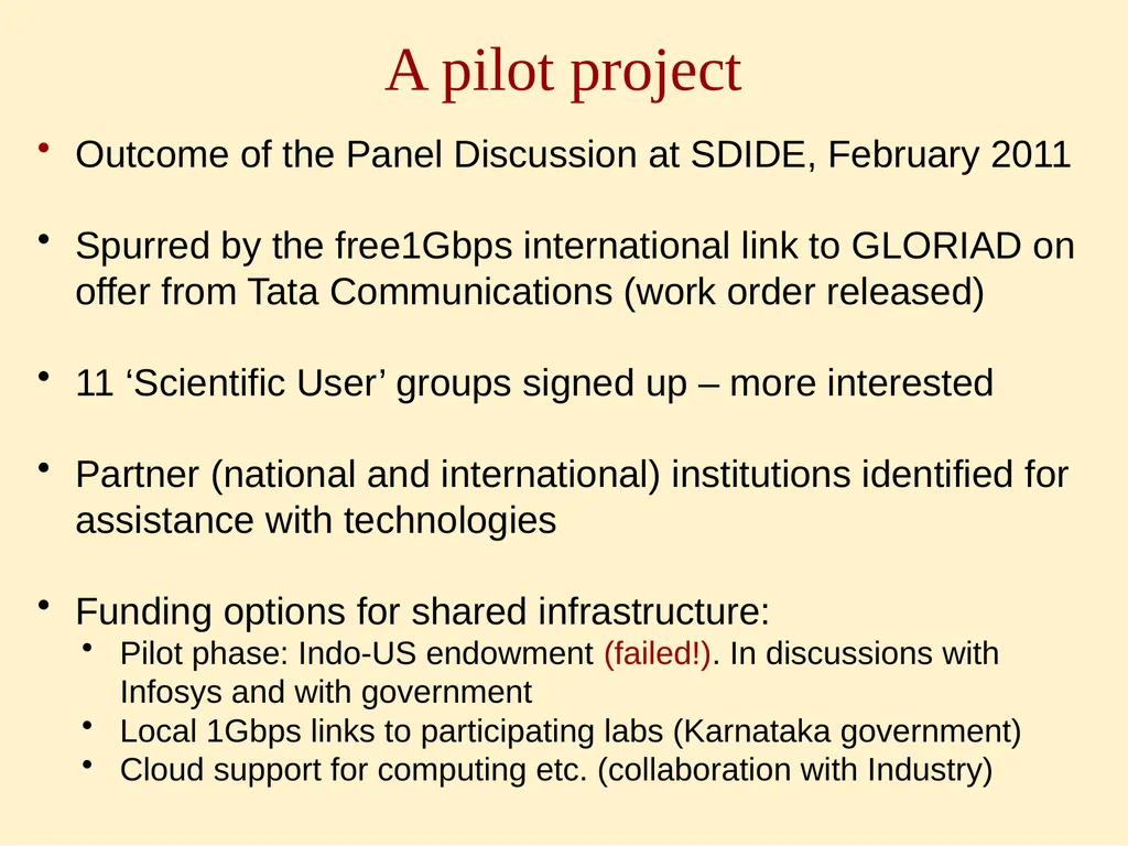 Bangalore India Open Lightpath Exchange Facility - slide 10 of 18