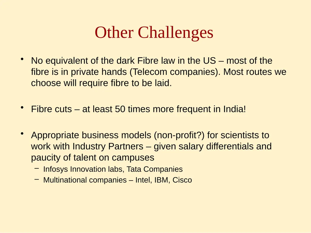 Bangalore India Open Lightpath Exchange Facility - slide 15 of 18