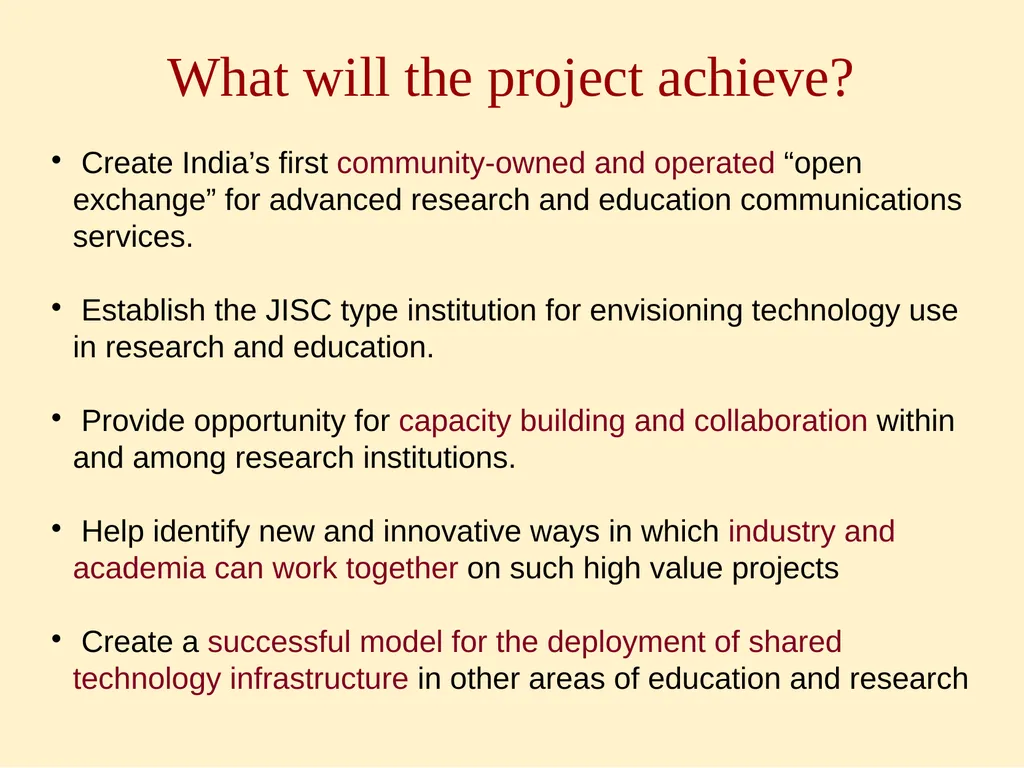 Bangalore India Open Lightpath Exchange Facility - slide 13 of 18