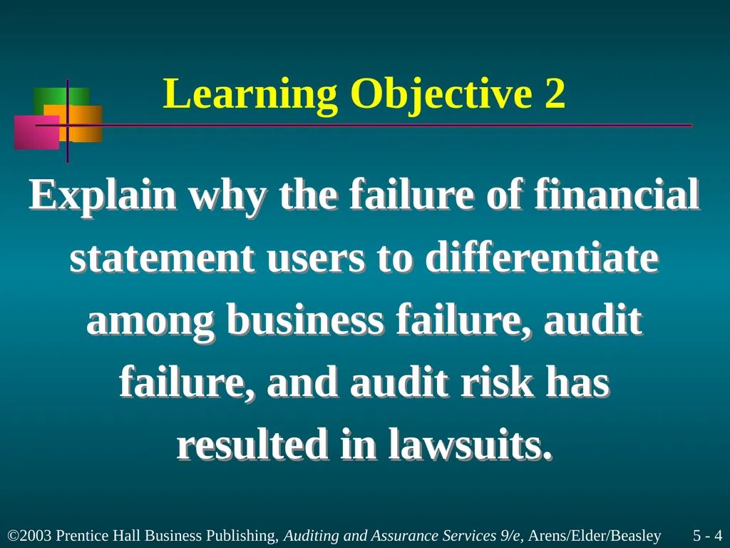 Legal Liability Chapter 5 Learning Objective 1 - slide 4 of 37