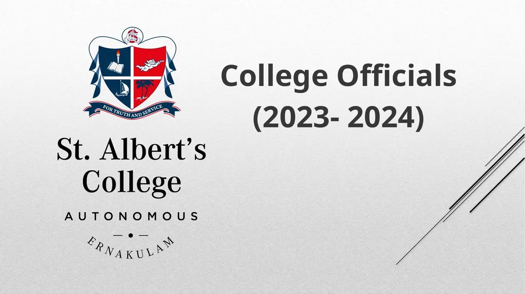 College Officials (2023- 2024) Changes in the - slide 1 of 74