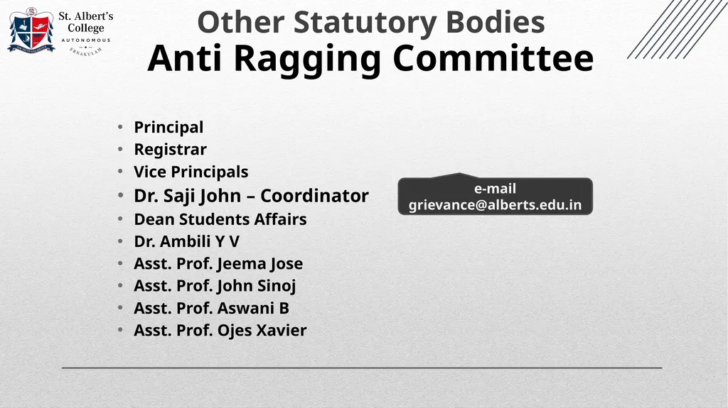 College Officials (2023- 2024) Changes in the - slide 30 of 74