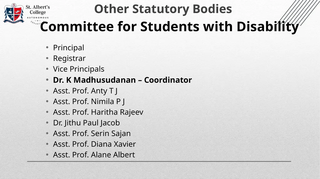 College Officials (2023- 2024) Changes in the - slide 33 of 74