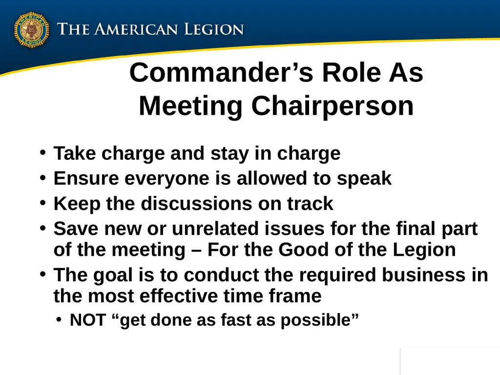 Post Commander Course Updated April 2020 Getting - slide 60 of 88