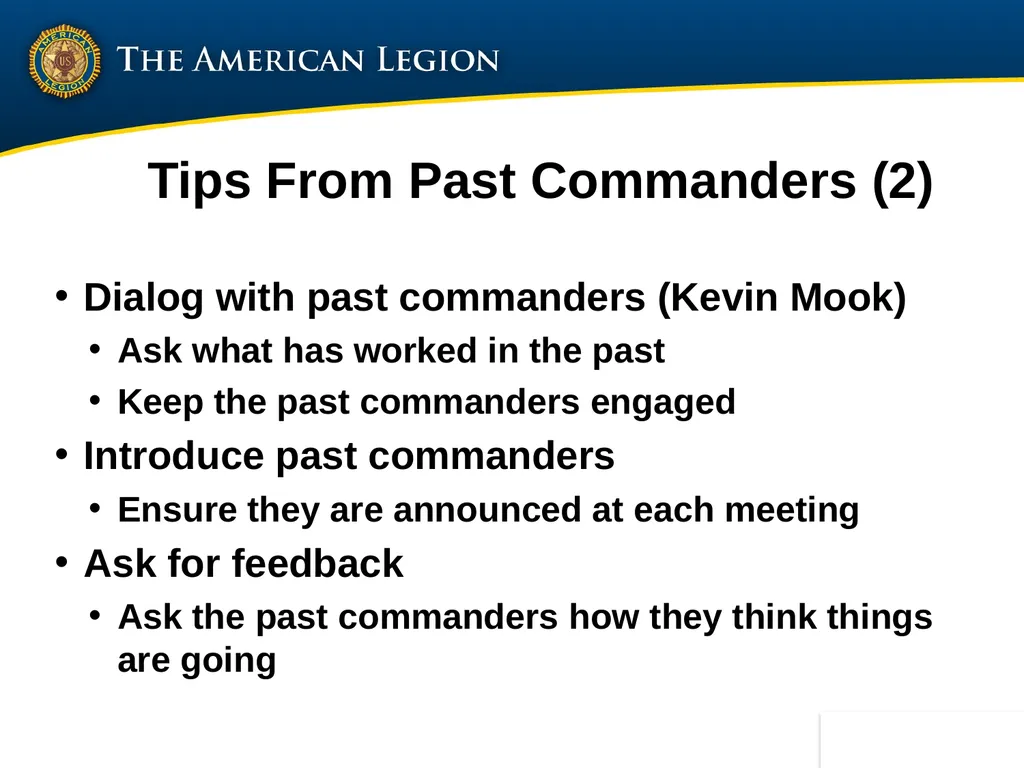 Post Commander Course Updated April 2020 Getting - slide 86 of 88