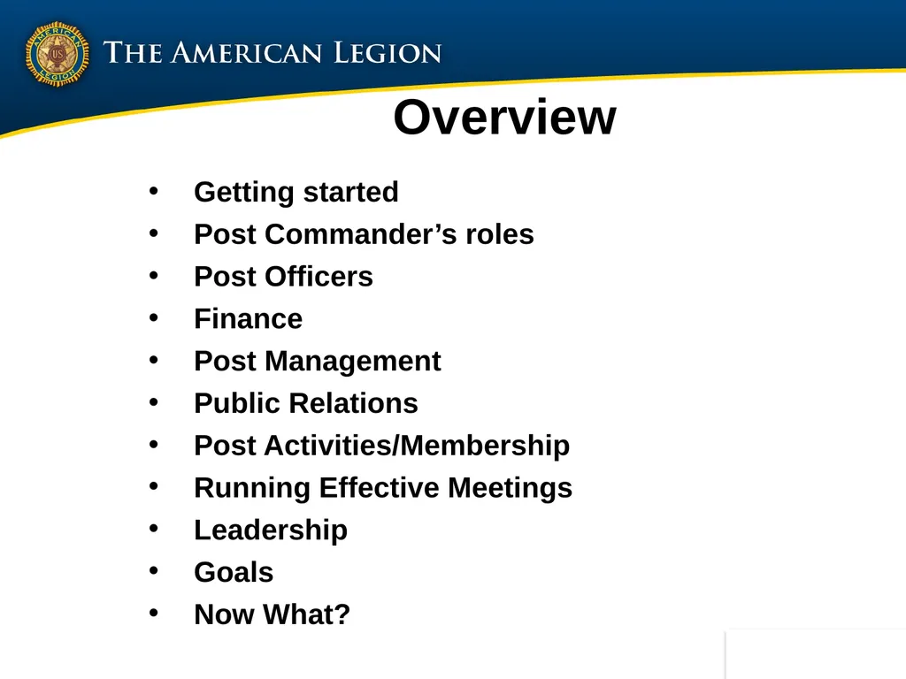 Post Commander Course Updated April 2020 Getting - slide 2 of 88