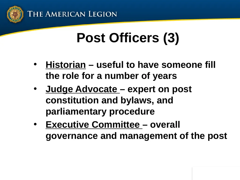 Post Commander Course Updated April 2020 Getting - slide 25 of 88