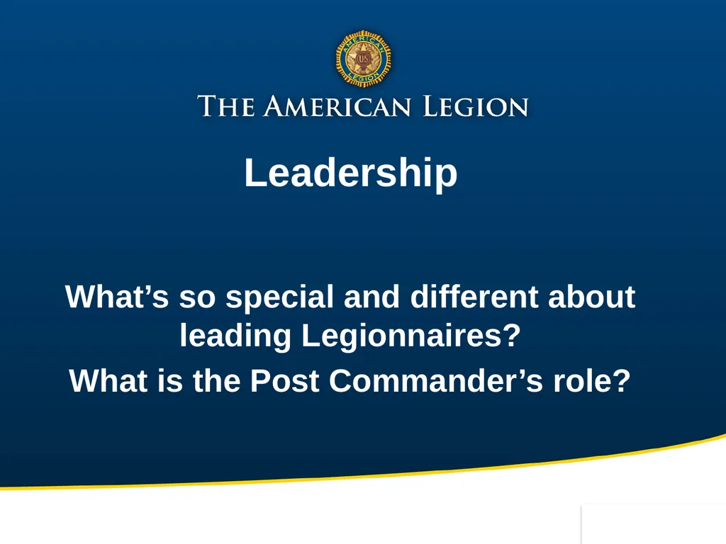 Post Commander Course Updated April 2020 Getting - slide 61 of 88