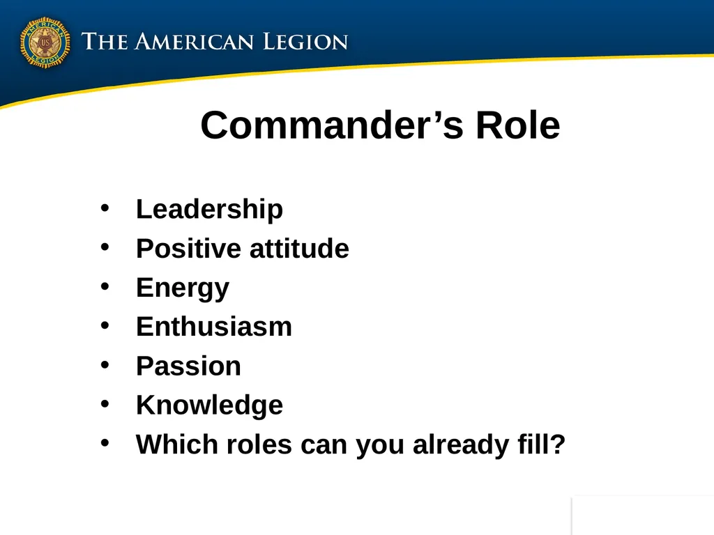 Post Commander Course Updated April 2020 Getting - slide 16 of 88