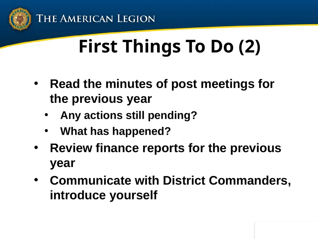 Post Commander Course Updated April 2020 Getting - slide 11 of 88