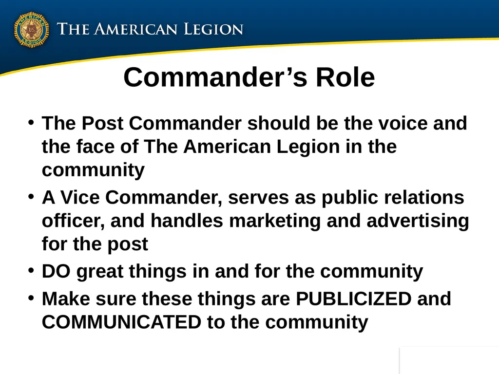 Post Commander Course Updated April 2020 Getting - slide 40 of 88