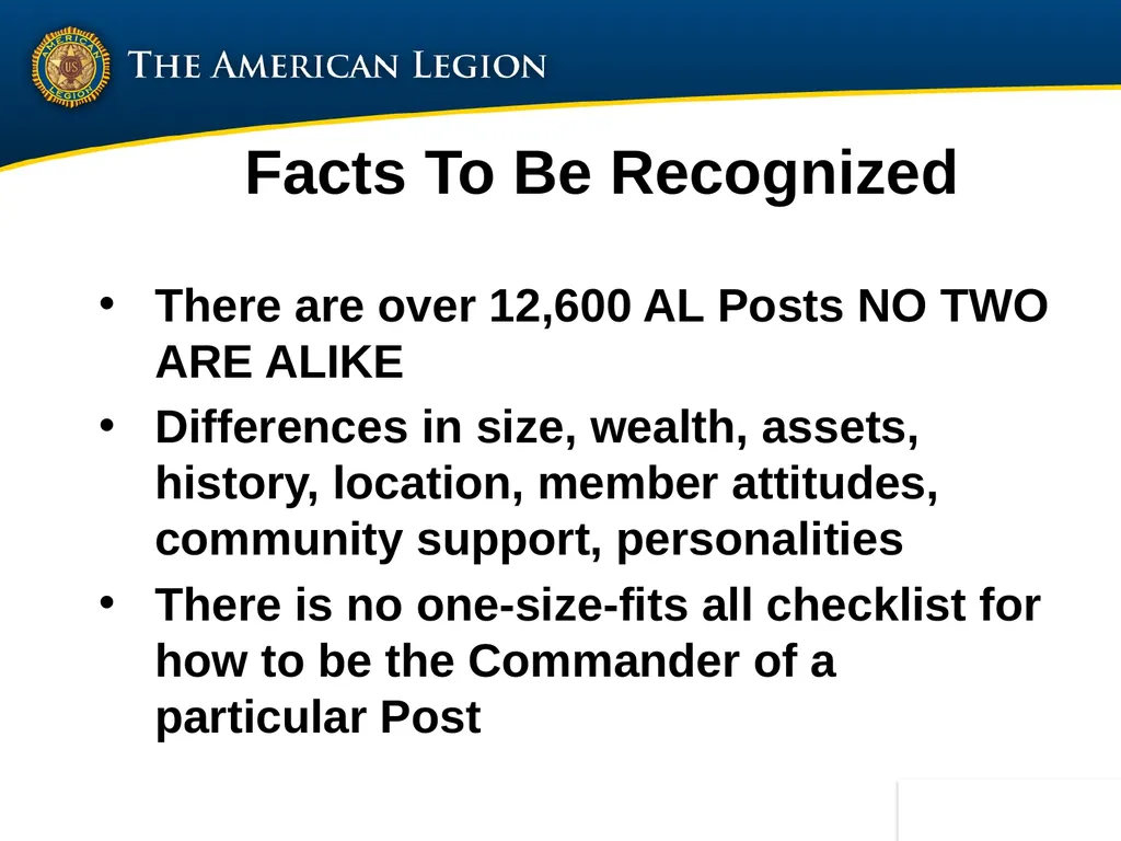 Post Commander Course Updated April 2020 Getting - slide 5 of 88