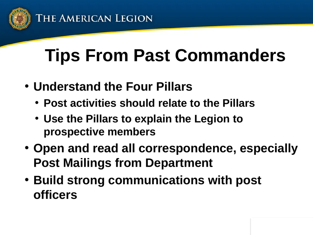 Post Commander Course Updated April 2020 Getting - slide 85 of 88