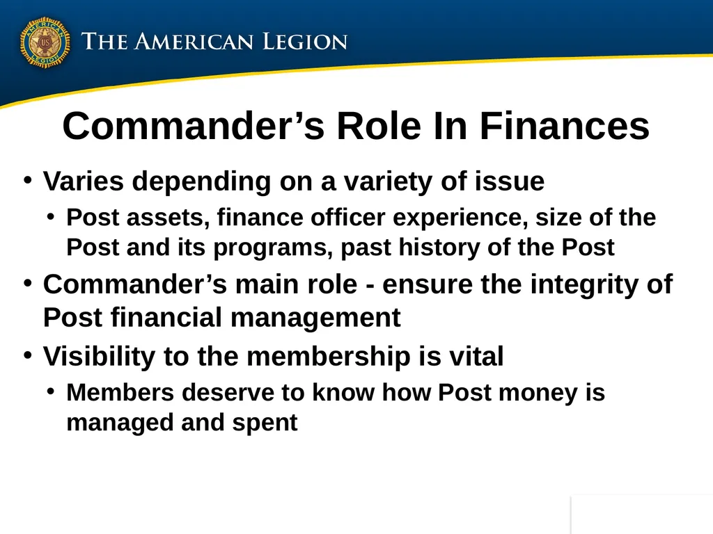 Post Commander Course Updated April 2020 Getting - slide 32 of 88