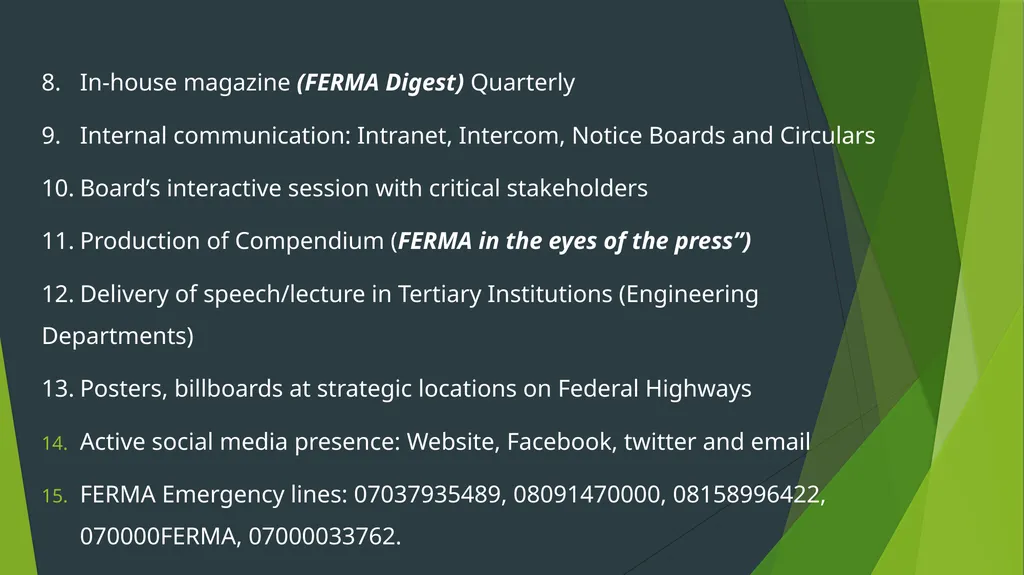 PRESIDENTIAL ENABLING BUSINESS ENVIRONMENT COUNCIL - slide 41 of 56