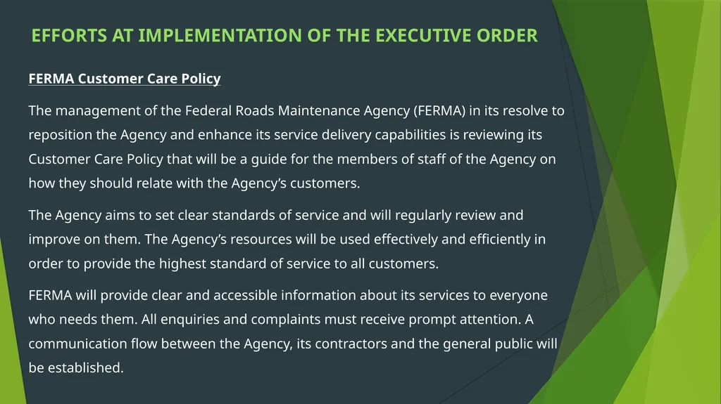 PRESIDENTIAL ENABLING BUSINESS ENVIRONMENT COUNCIL - slide 42 of 56