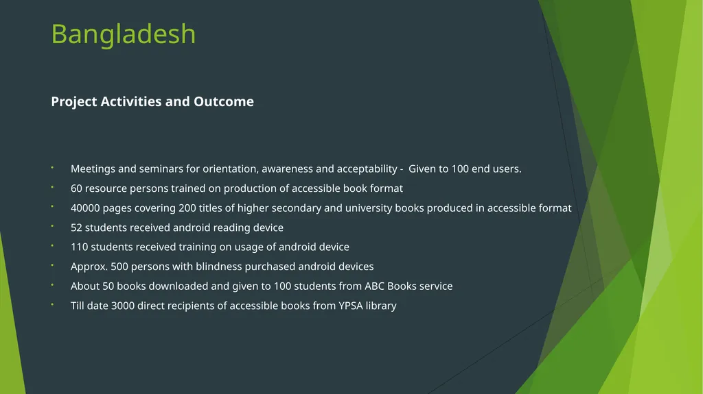 ABC Capacity Building Projects India, Sri Lanka, - slide 5 of 9