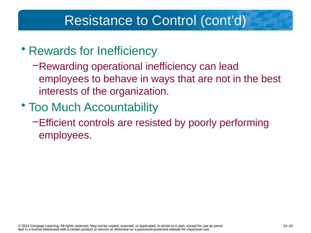 14–2 © 2014 Cengage Learning. All rights reserved. - slide 34 of 35