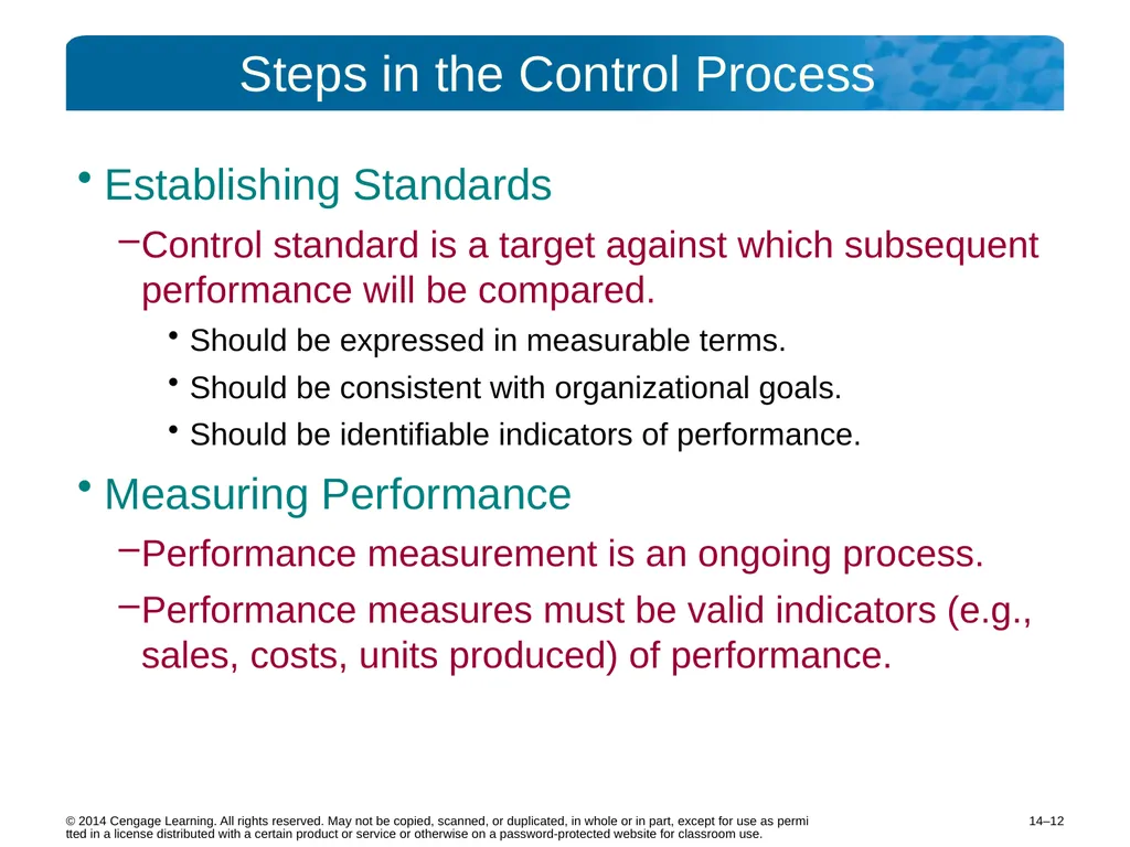 14–2 © 2014 Cengage Learning. All rights reserved. - slide 12 of 35