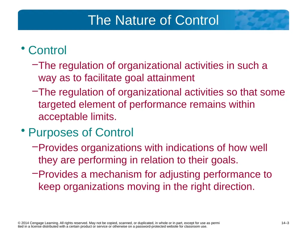 14–2 © 2014 Cengage Learning. All rights reserved. - slide 3 of 35
