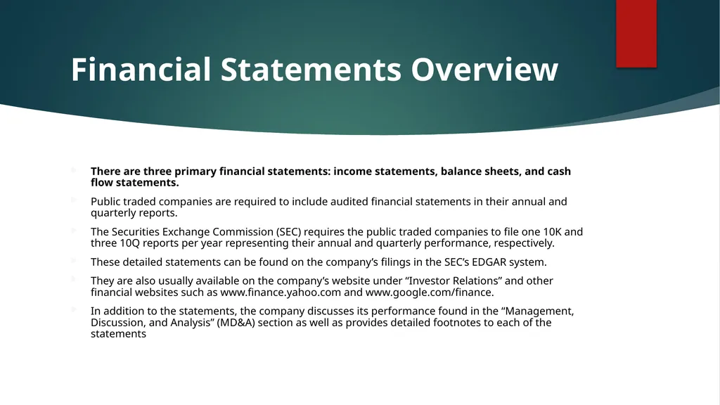 Chapter 16: Financial Statement Analysis Chapter - slide 2 of 35