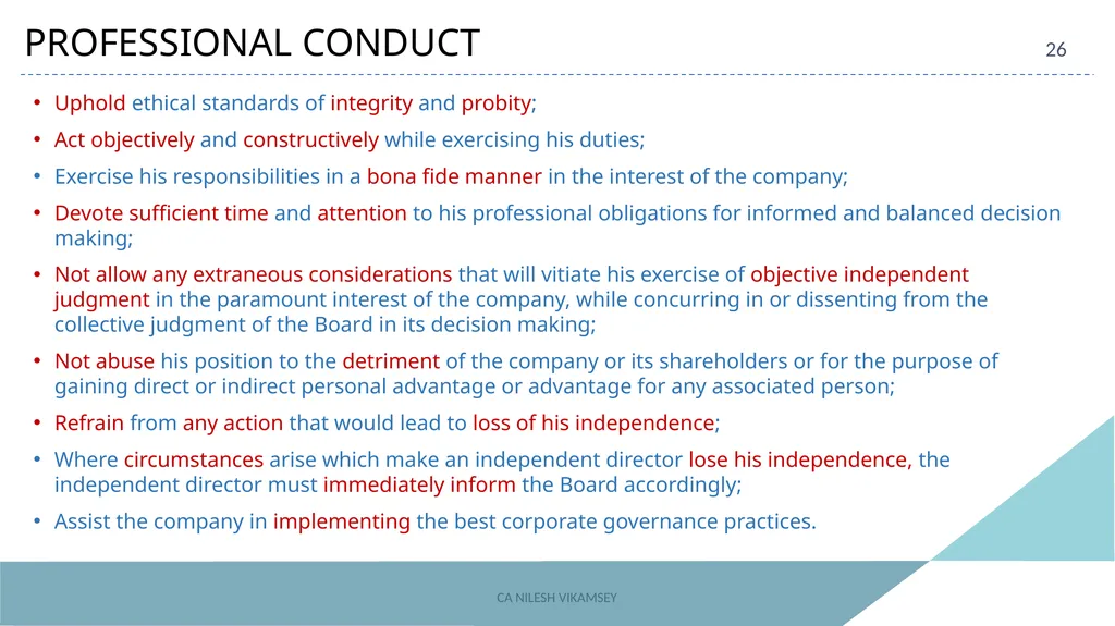 ACAE Corporate Laws Virtual Conclave September 16, - slide 26 of 82