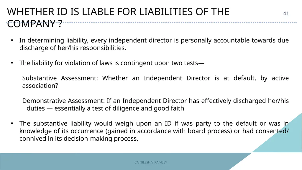 ACAE Corporate Laws Virtual Conclave September 16, - slide 41 of 82