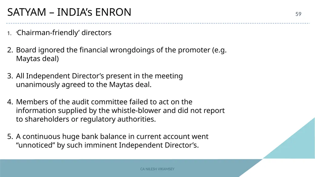 ACAE Corporate Laws Virtual Conclave September 16, - slide 59 of 82