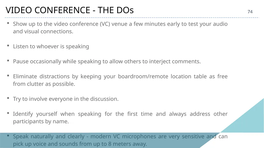 ACAE Corporate Laws Virtual Conclave September 16, - slide 74 of 82