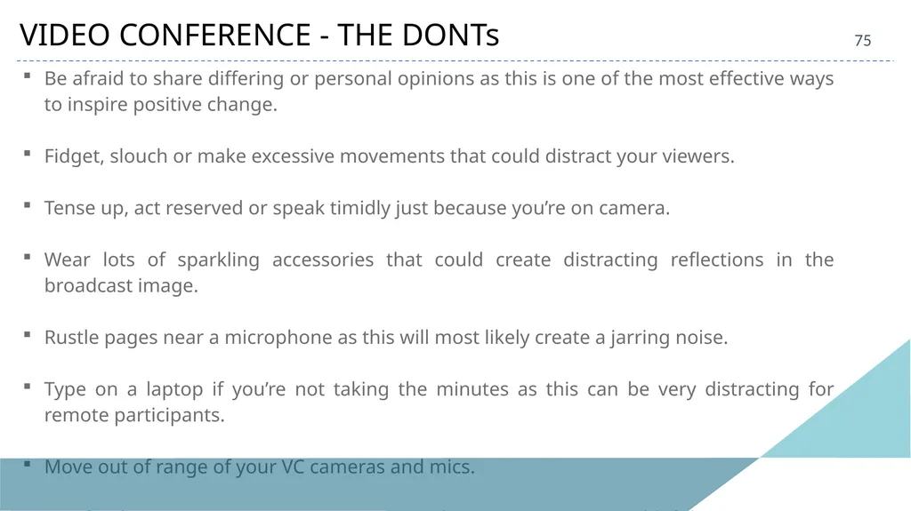 ACAE Corporate Laws Virtual Conclave September 16, - slide 75 of 82