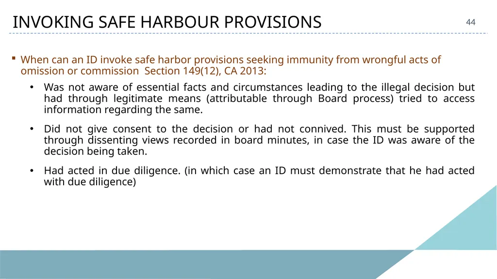 ACAE Corporate Laws Virtual Conclave September 16, - slide 44 of 82