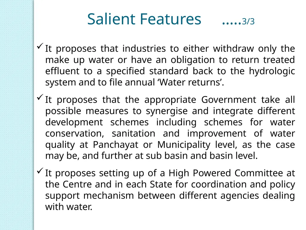 NATIONAL WATER FRAMEWORK LAW By Dr. B. Rajender, - slide 14 of 18