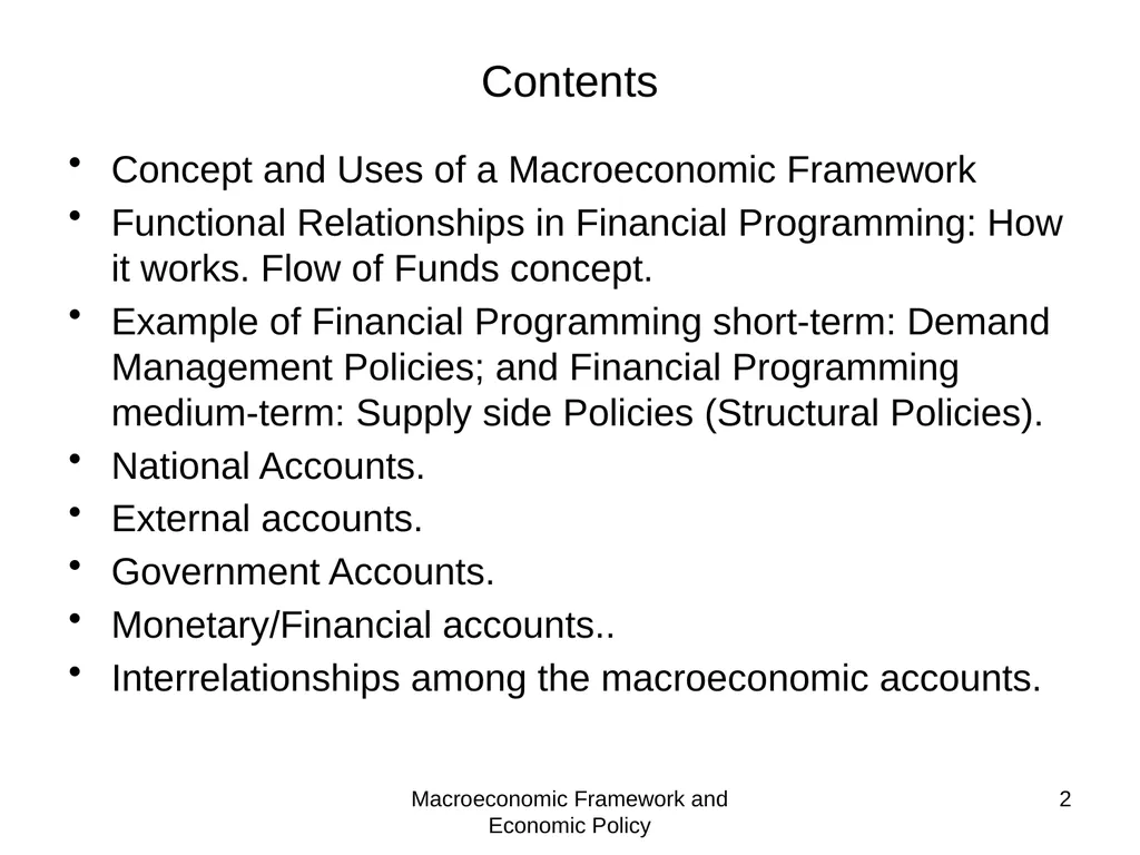 Tunisia - Macroeconomic and Fiscal Framework Mario - slide 2 of 31