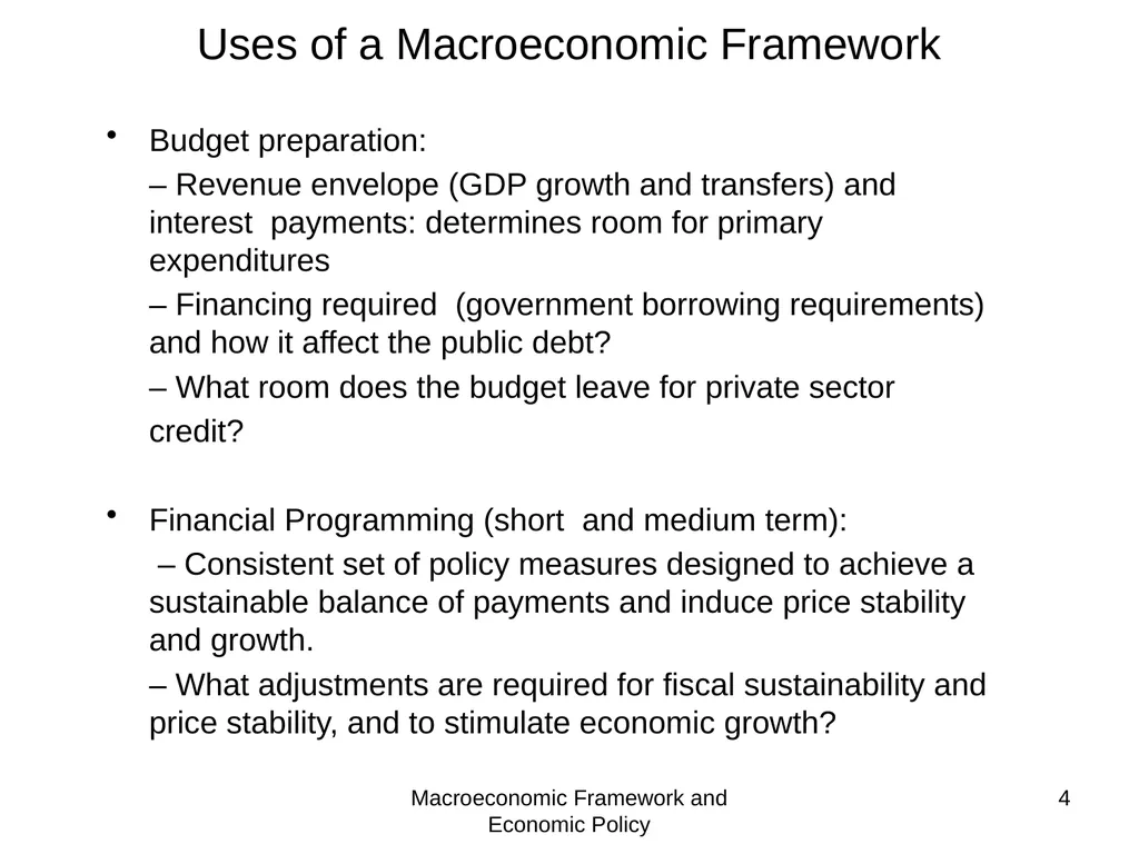 Tunisia - Macroeconomic and Fiscal Framework Mario - slide 4 of 31