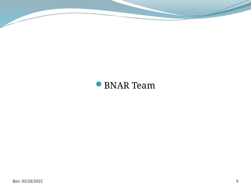 2016 BNAR Officer and Director Workshop Contents - slide 9 of 52