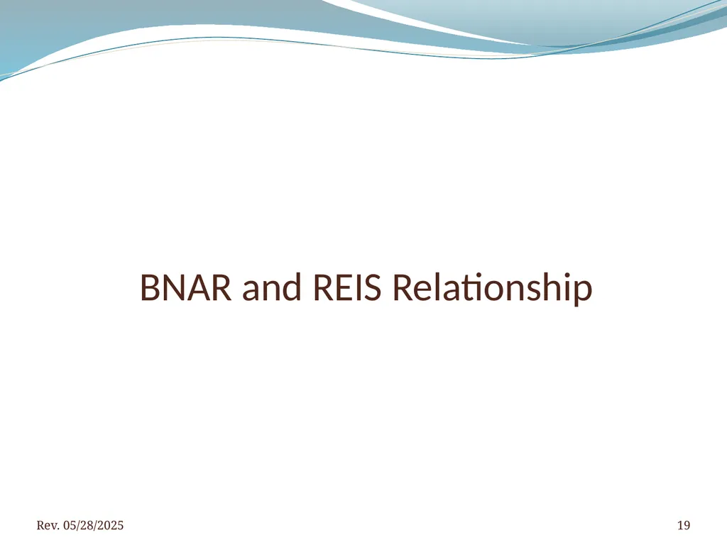 2016 BNAR Officer and Director Workshop Contents - slide 19 of 52
