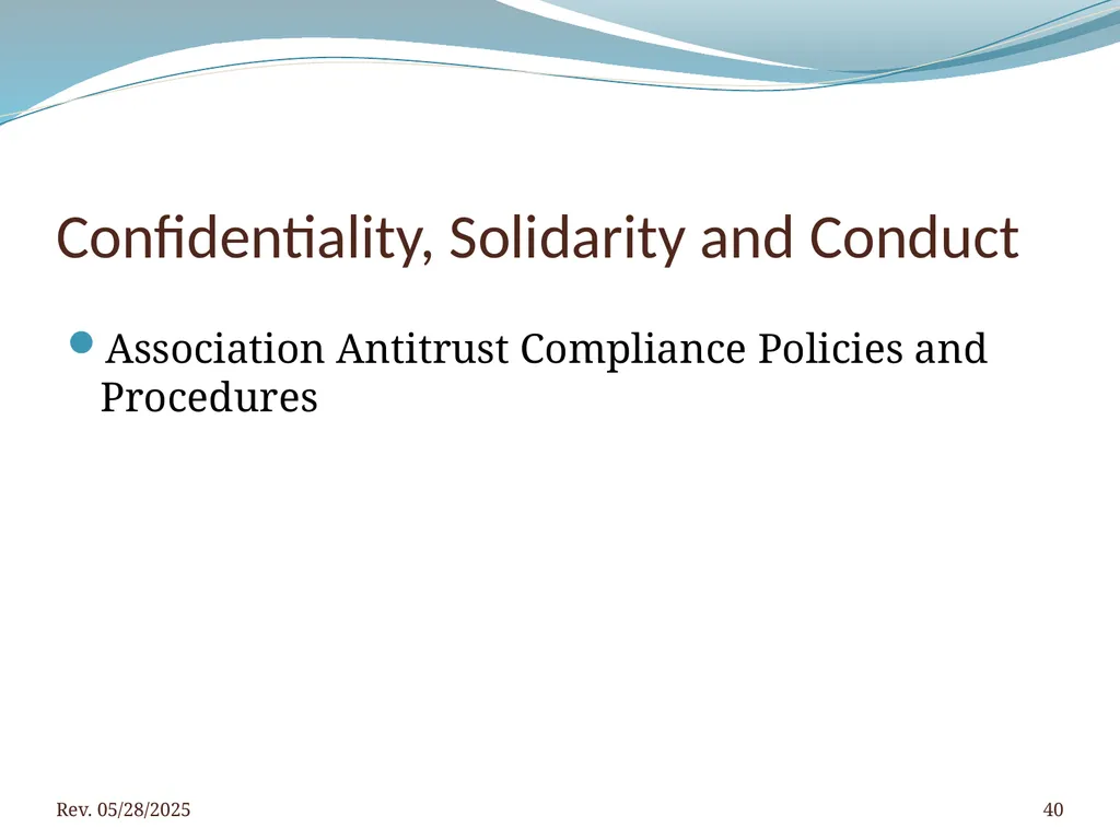 2016 BNAR Officer and Director Workshop Contents - slide 40 of 52