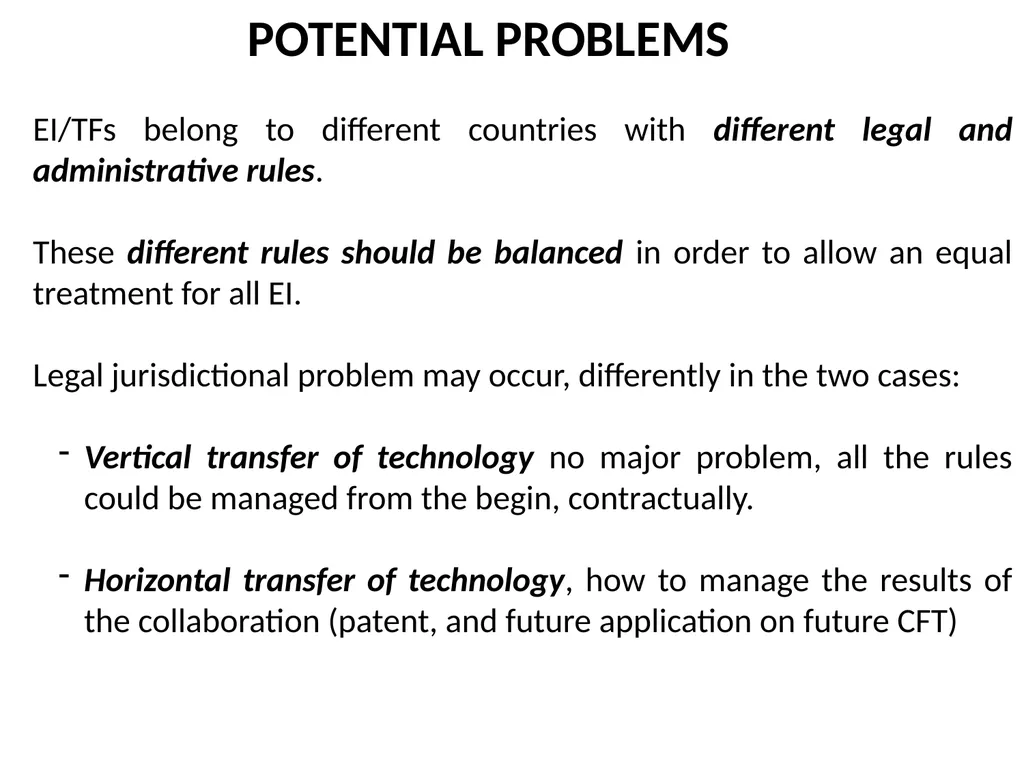 WP 4.3: OBJECTIVES, PROPOSALS AND TOPICS TO BE - slide 18 of 19