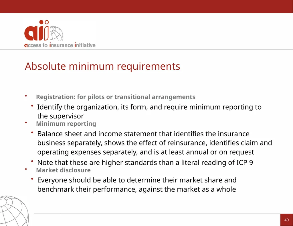 Regulation and Supervision Supporting Inclusive - slide 40 of 119