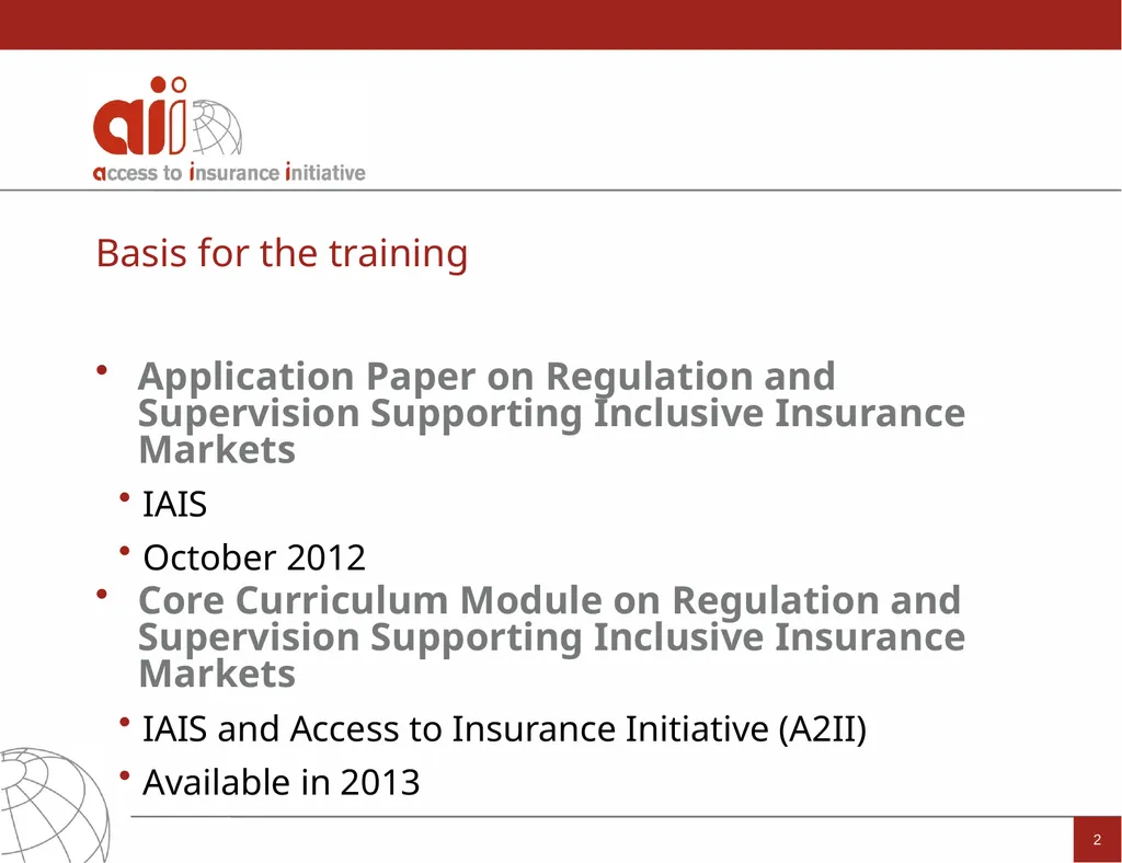 Regulation and Supervision Supporting Inclusive - slide 2 of 119