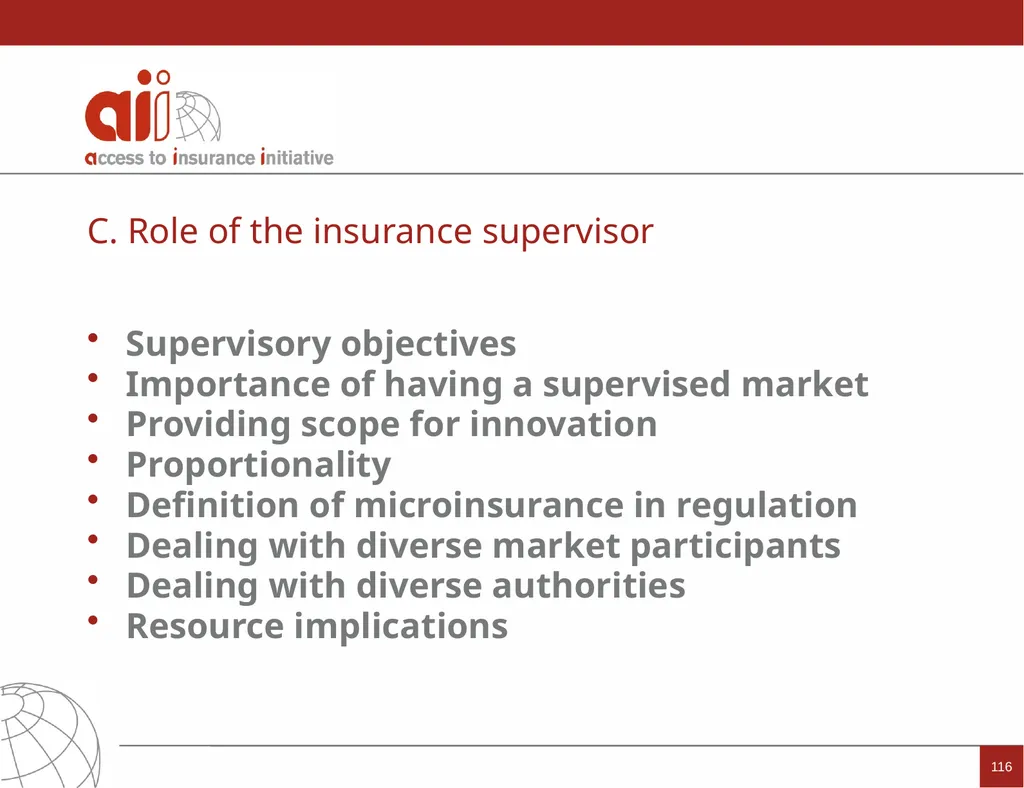 Regulation and Supervision Supporting Inclusive - slide 116 of 119
