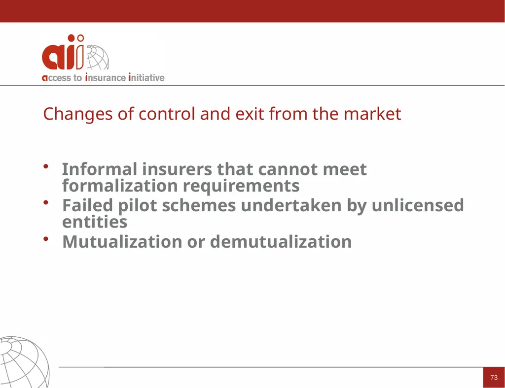 Regulation and Supervision Supporting Inclusive - slide 73 of 119