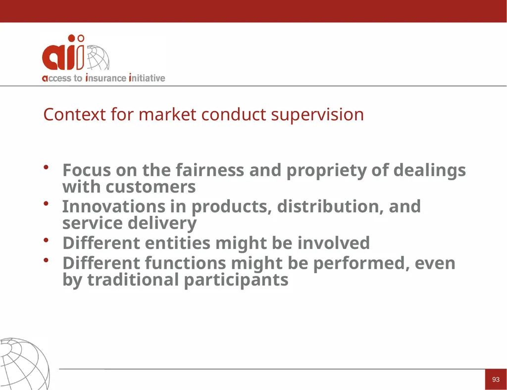 Regulation and Supervision Supporting Inclusive - slide 93 of 119