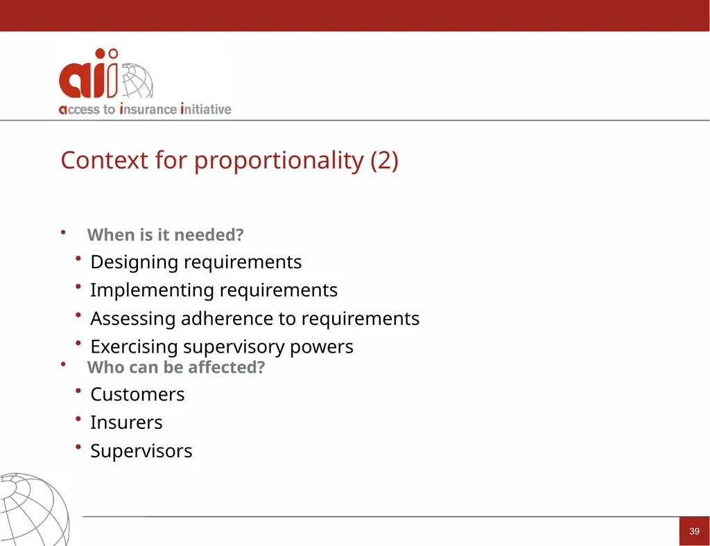 Regulation and Supervision Supporting Inclusive - slide 39 of 119
