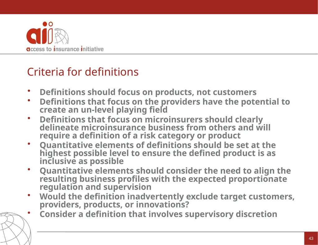 Regulation and Supervision Supporting Inclusive - slide 43 of 119
