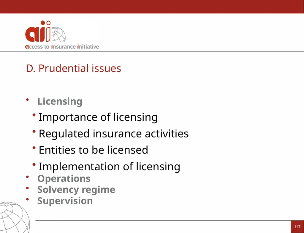 Regulation and Supervision Supporting Inclusive - slide 117 of 119