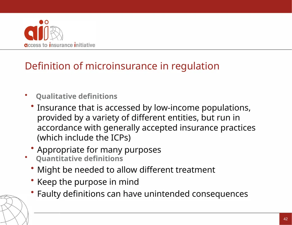 Regulation and Supervision Supporting Inclusive - slide 42 of 119